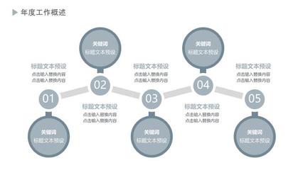 灰白时尚，创意无限 冬季工作总结与企业营销策划汇报